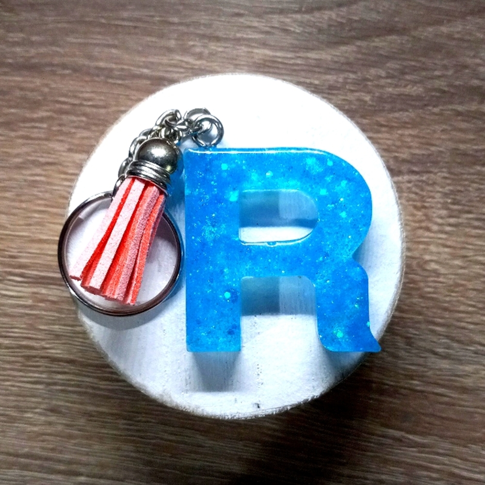 Resin Letter Keychain!!